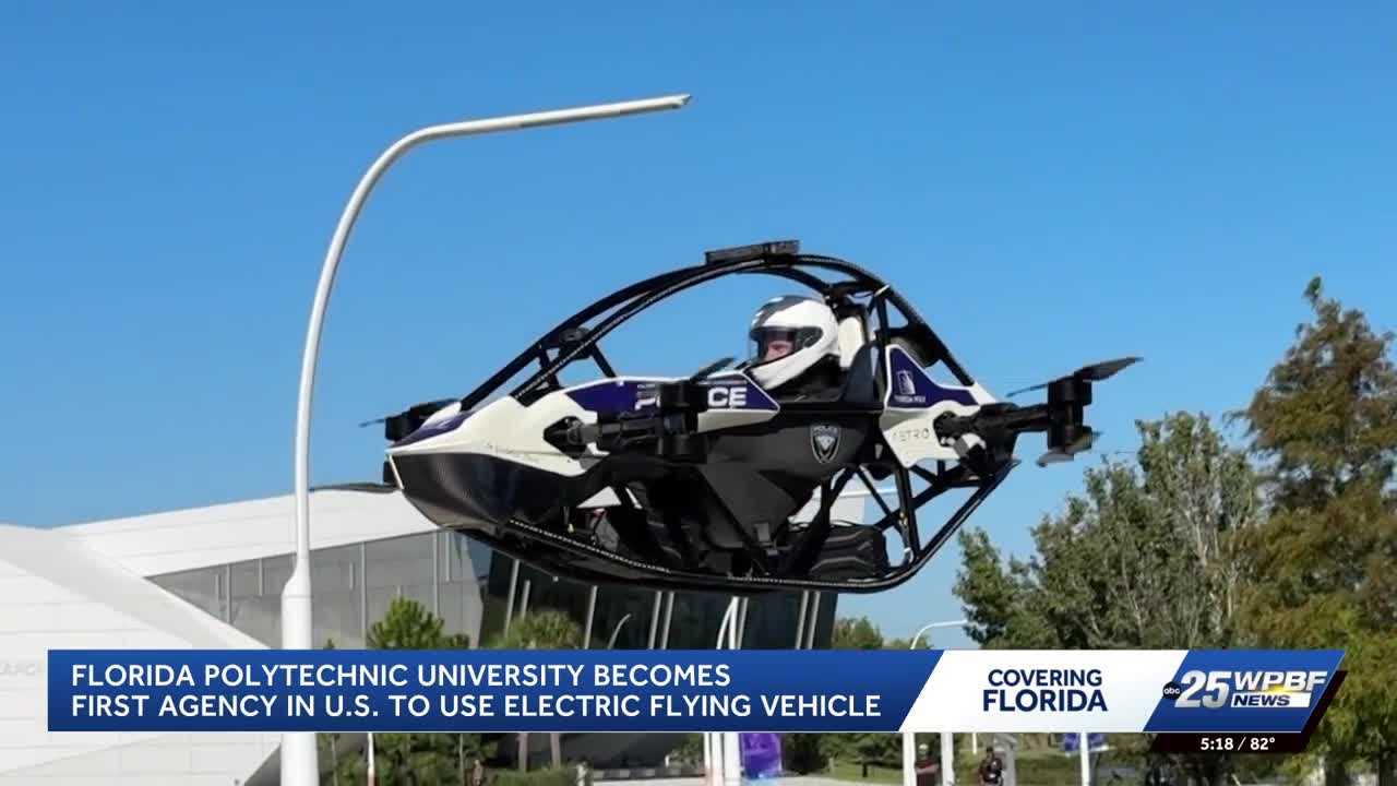 Florida Polytechnic University develops electric flying vehicle for police emergencies — WPBF West Palm Beach, McAllen Community news