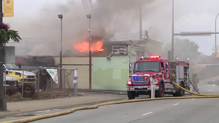 Crews respond to fire just off I-94 in north Minneapolis — KARE 11 Local — Gopher, McAllen Community news