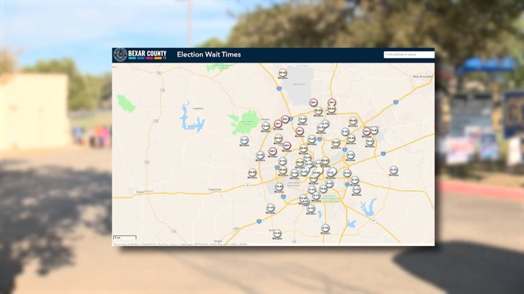 Heading to the polls? Bexar County launches online tool to help voters gauge wait times at polling sites — KENS 5 (San Antonio), McAllen Community news